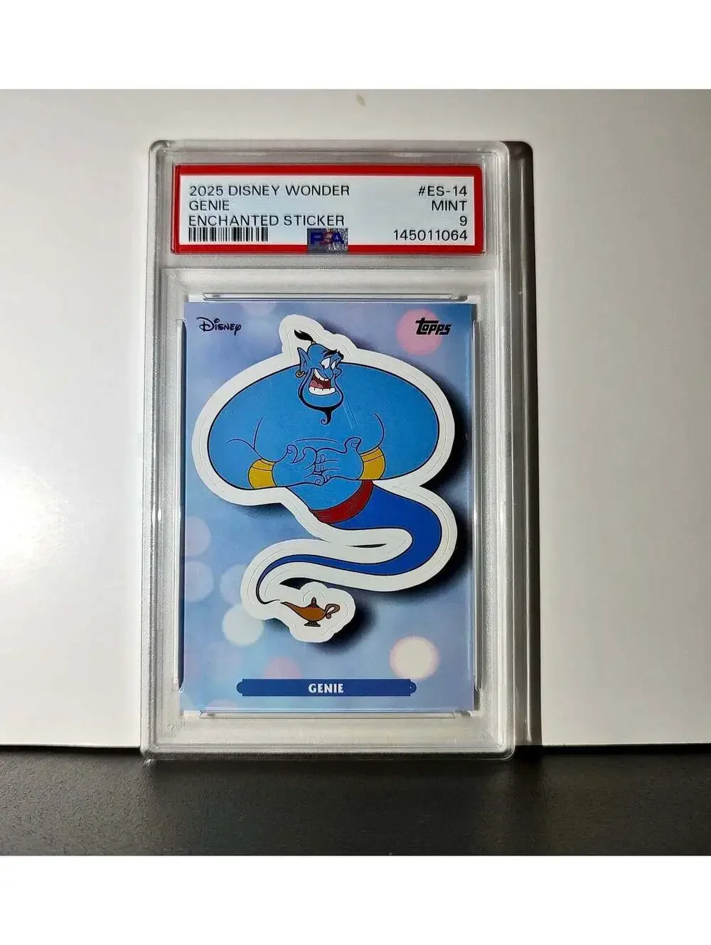 Genie 2025 Topps Disney #ES-14 Enchanted Sticker Card Aladdin PSA 9